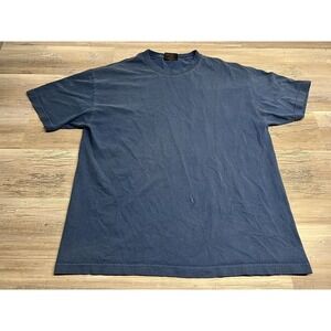 Steve & Barry's Blank T-Shirt Faded Blue Mens XL 100% Preshrunk Cotton‎
